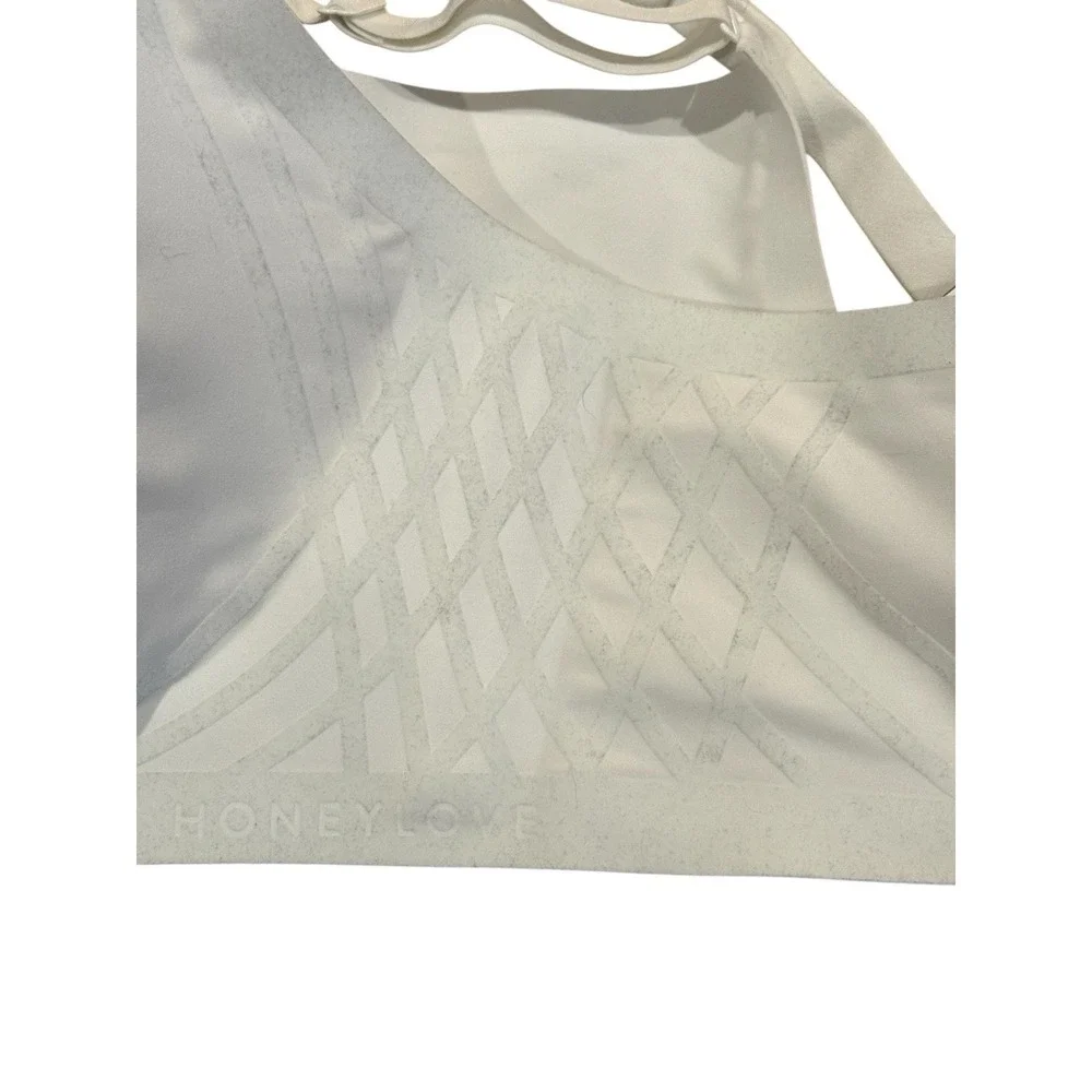HONEYLOVE Size 2X‎ Nude/White Silhouette T-Shirt Comfort Mesh Wireless Bra